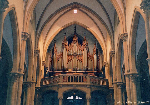 Buffet 1897 de l'orgue Bartholomaei-Blési de Moyeuvre-Grande